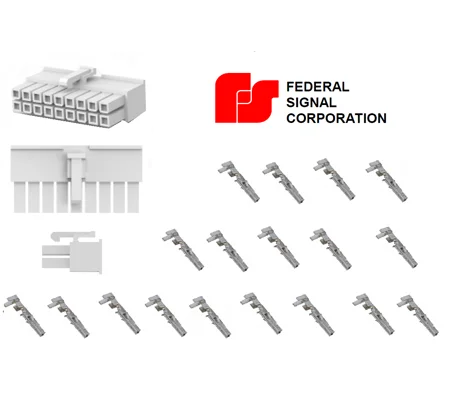 Federal Signal 18 Pin Connector & Pins SSP3000B SSP2000B