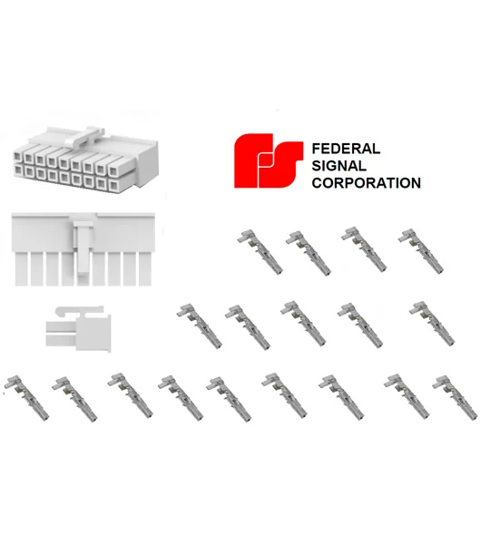 Federal Signal 18 Pin Connector & Pins SSP3000B SSP2000B