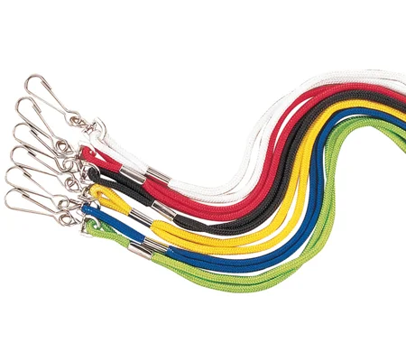 Nylon Whistle Lanyard Metal Clip End