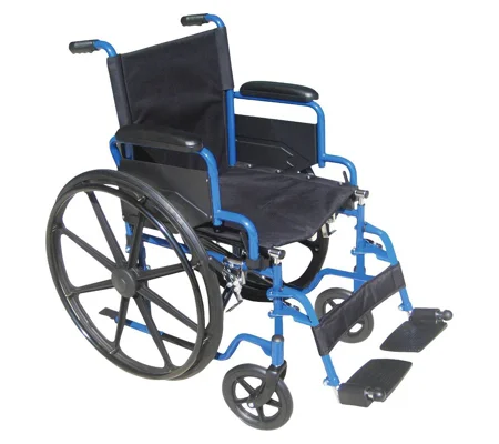 Drive Medical Wheelchair - Blue and Black 18"