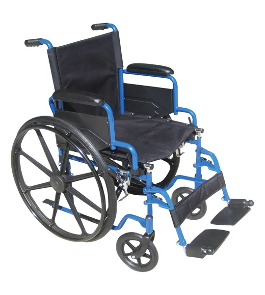 Drive Medical Wheelchair - Blue and Black 18"