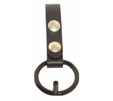 Leather Baton Holder Plain Snap on with Post