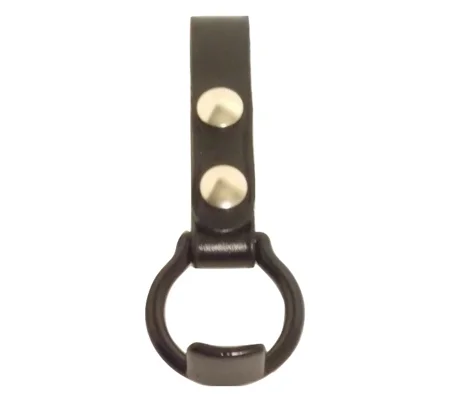 Leather Baton Holder Snap on with Lip