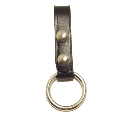 Leather Baton Holder Plain Snap On