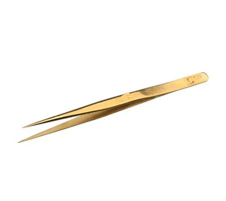Splinter Forceps Tweezers 3.5" Gold