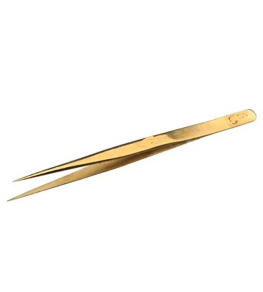 Splinter Forceps Tweezers 3.5" Gold
