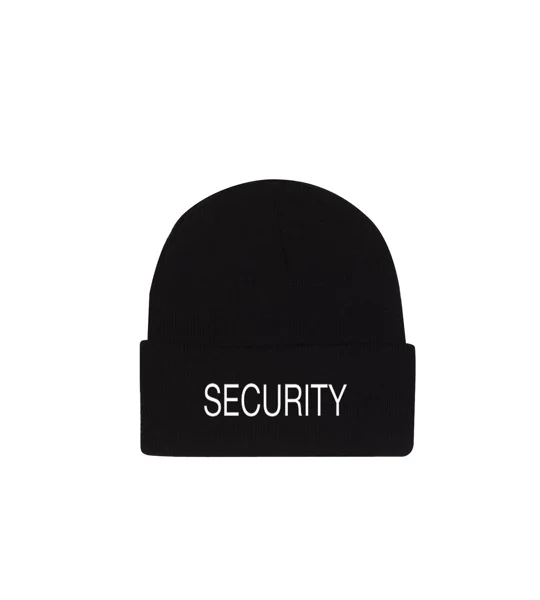Security Embroidered Watch Cap Beanie Hat