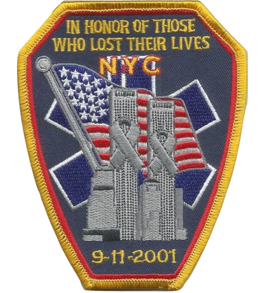 911 NYFD Tribute Shoulder Chest Embroidered Patch