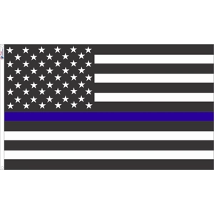 Thin Blue Line USA American Flag
