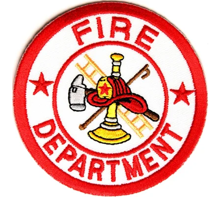 Firefighter Fire Department Circle Patch Maltese