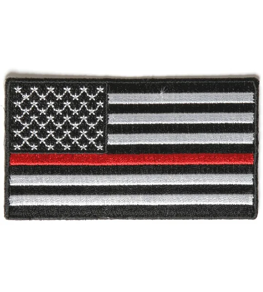 Firefighter Fire Department Thin Red Line American Flag Patch
