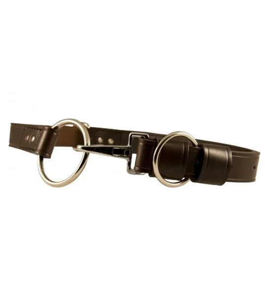 Traditional Firefighter's Ladder Truckman Leather Belt Brown