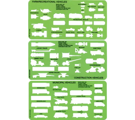 Large Vehicle Template Set