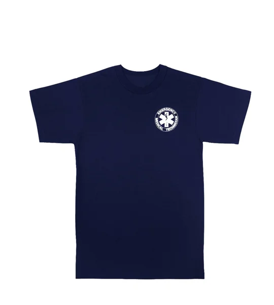 EMT Emergency Medical Technician T Shirt Navy Blue