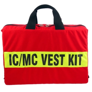 Reflective Vest Bag Carrier Red Holds 10