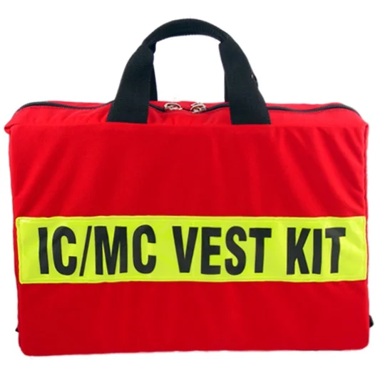 Reflective Vest Bag Carrier Red Holds 10