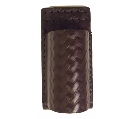 Leather Streamlight Stinger Holder Basket Weave Sheriff Brown