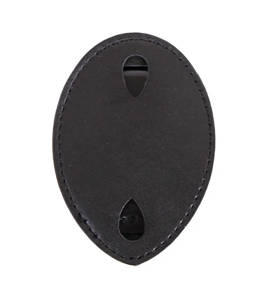Leather Clip On Badge Holder Shield
