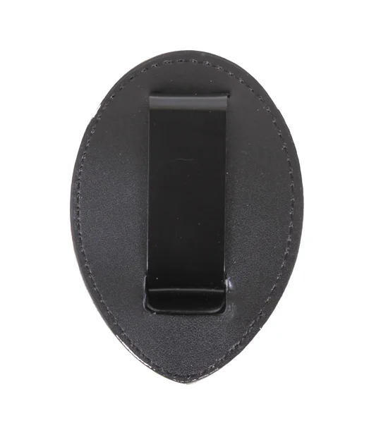 Leather Clip On Badge Holder Shield