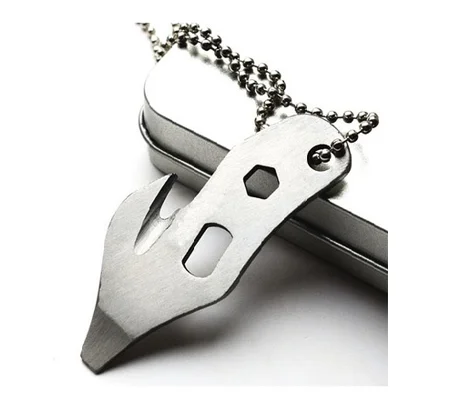 Emergency Key Ring Emergency Rescue Tool Seat Belt Cutter O2 Wrench
