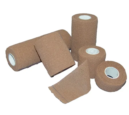 Self Adherent Bandage Roll 2" x 5 Yard Sports Cohesive Wrap Tan