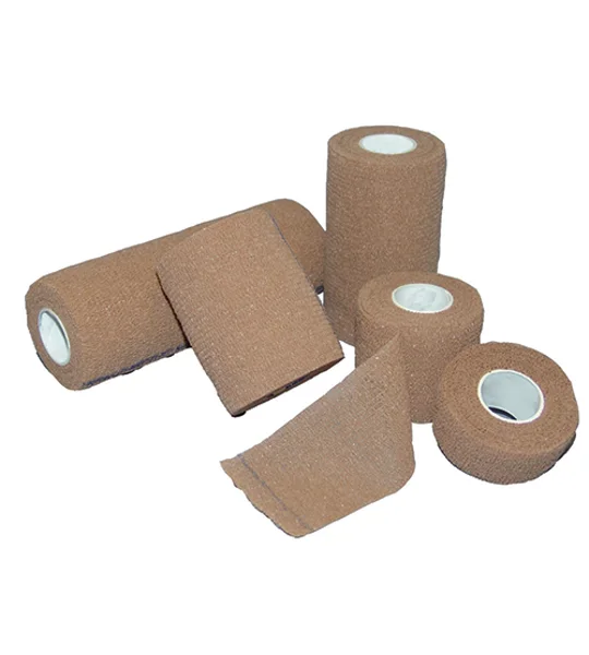 Self Adherent Bandage Roll 2" x 5 Yard Sports Cohesive Wrap Tan