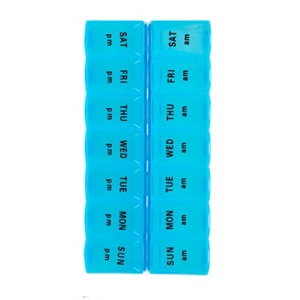 7 Day Weekly Pill Medication Organizer AM & PM