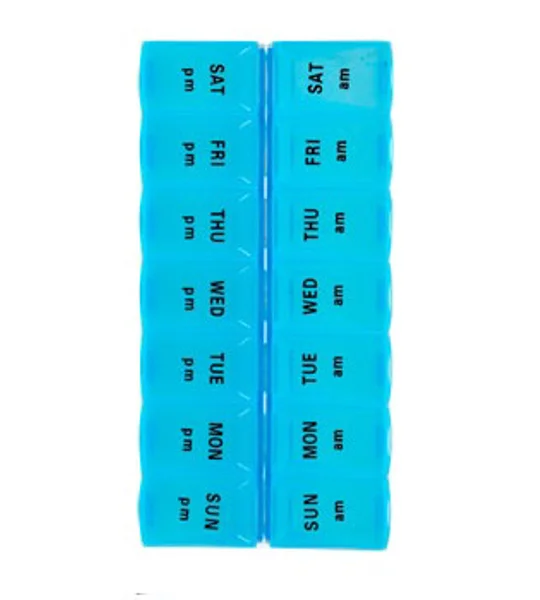 7 Day Weekly Pill Medication Organizer AM & PM