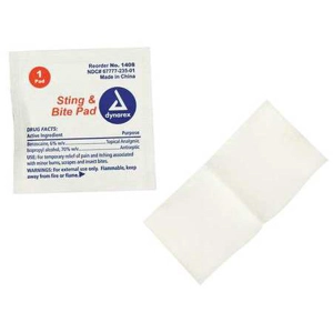 Sting & Bite Relief Pads Benzocaine Pack of 10
