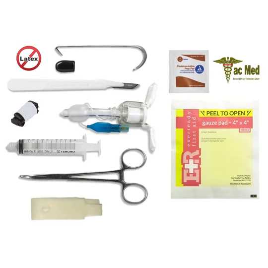 Tactical Field Emergency Cricothyrotomy Cric Kit