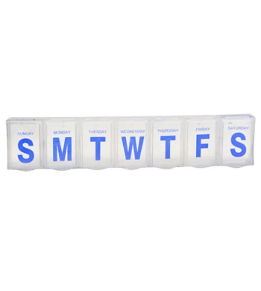Once a Day 7 Day Week Medication Organizer Pill Case