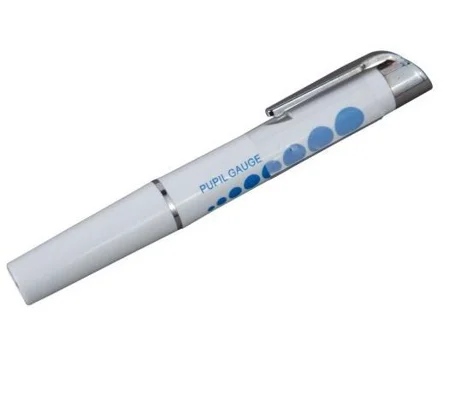 Reusable Penlight with Pupil Gauge