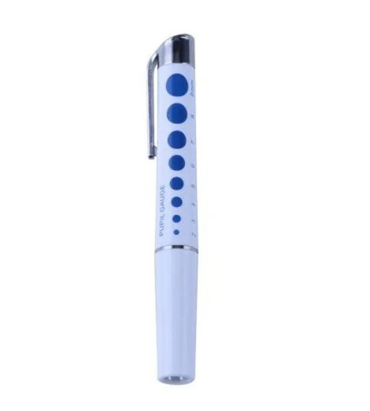 Reusable Penlight with Pupil Gauge