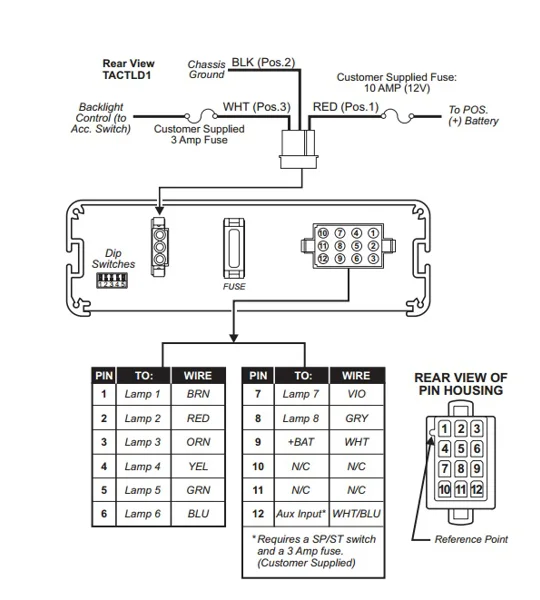 Whelen Power Harness Plug 3 Pin TACTLD1