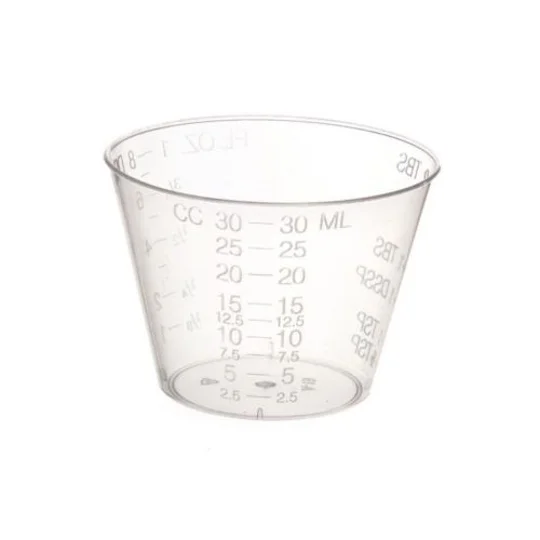 Plastic Graduated Medicine Cups 1 oz Pack of 100