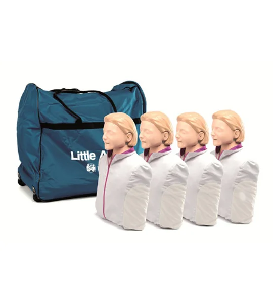 Little Anne CPR Training Manikin, Light Skin, 4 Pack