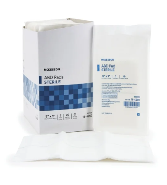 Abdominal Pad Cellulose Non Woven 5 X 9