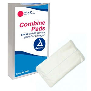 Abdominal Combine Pad Non Woven Fluff 5 X 9