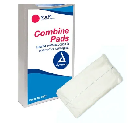 Abdominal Combine Pad Non Woven Fluff 5 X 9