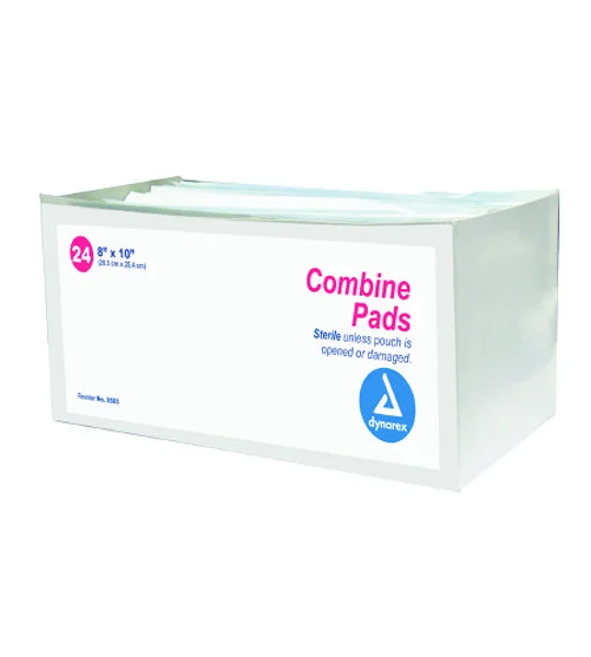 Abdominal Combine Pad Non Woven Fluff 8 X 10 Pack of 24