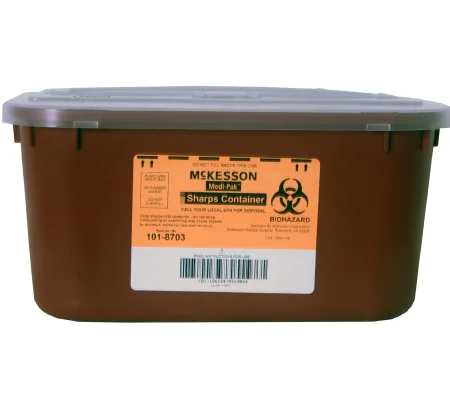 Sharps Container Medi-Pak™ 2-Piece 5H X 10W X 7D Inch 1 Gallon