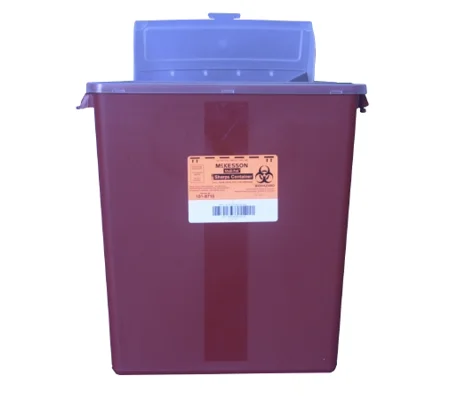 Sharps Container Medi-Pak™ 2-Piece 13.5H X 12.5W X 6D Inch 3 Gallon