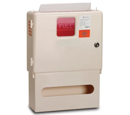 Prevent® Sharps Wall Cabinet Glove Box Locking Polypropylene