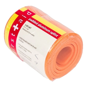 Padded Aluminum Foam Splint Orange Rolled