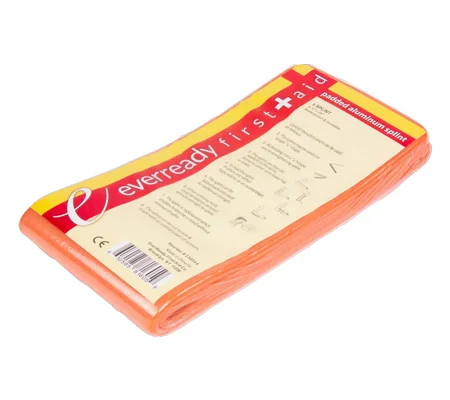 Padded Aluminum Foam Splint Orange Flat Fold