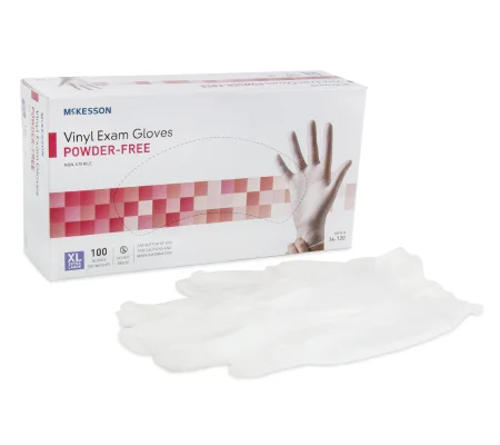 Exam Glove Powder Free Vinyl Ambidextrous Smooth Clear