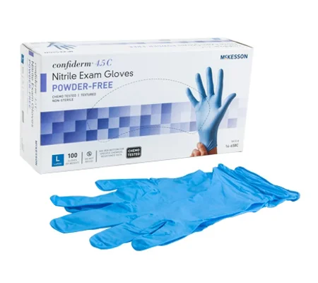 Confiderm™ 4.5C NonSterile Powder Free Nitrile Gloves 100 Pk