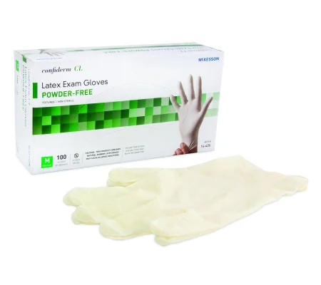 Confiderm™ NonSterile Powder Free Latex Ambidextrous Gloves 100 Pk