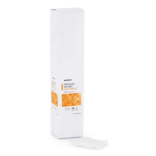 Gauze Sponge Cotton 12-Ply 2 X 2 NonSterile 200 Pk