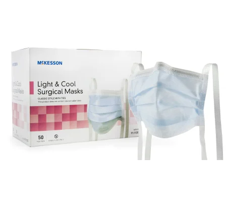 Surgical Mask Pleated Ties Light & Cool 50 Pack